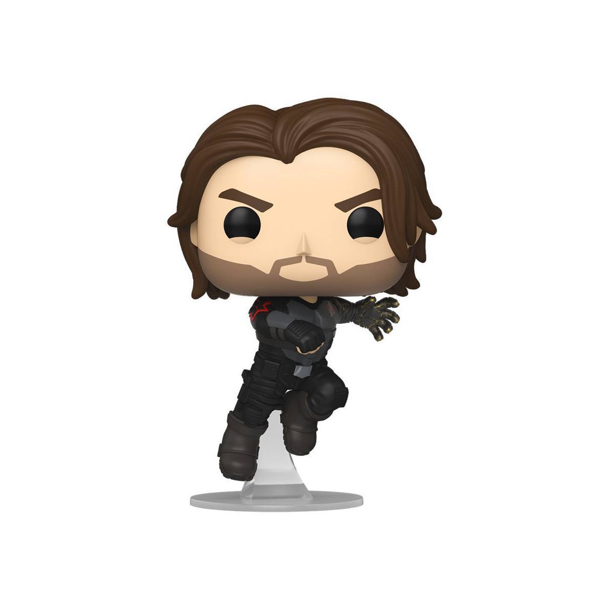 Funko Pop Bucky Barnes #1644 Avengers Doomsday figura fuera de caja pose dinámica fondo blanco