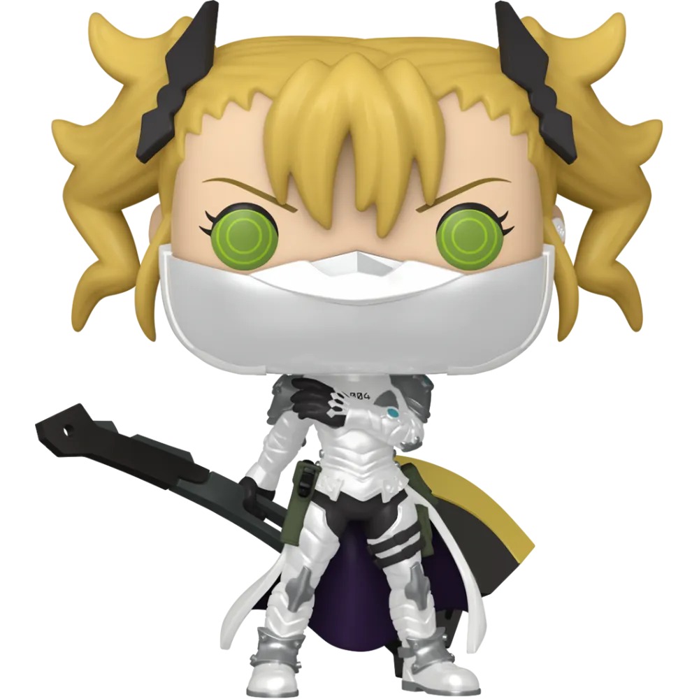Funko Pop Kikoru Shinomiya 2624 chase glow in the dark fuera de caja con armadura oscura, fondo blanco